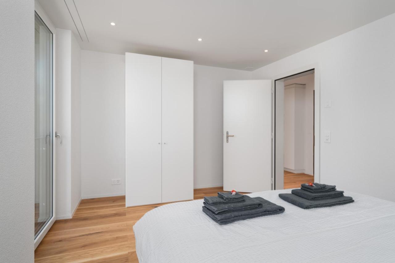 Moderne Neubauwohnung In Wilderswil Exteriör bild
