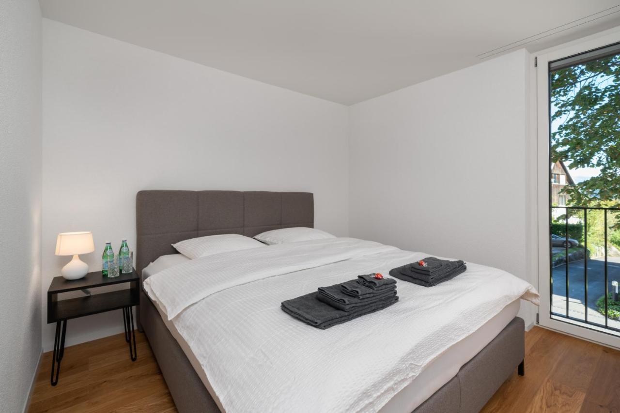 Moderne Neubauwohnung In Wilderswil Exteriör bild
